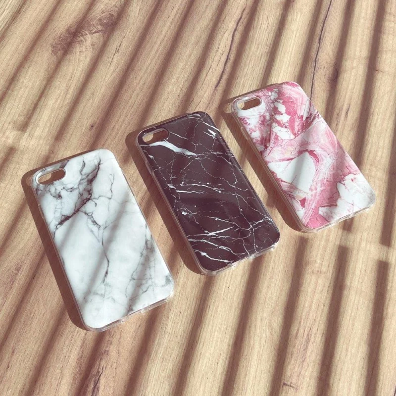 Wozinsky Marble żelowe etui pokrowiec marmur Xiaomi Mi 10 Lite biały - obrazek 3