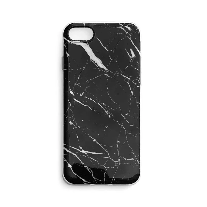 Wozinsky Marble żelowe etui pokrowiec marmur Xiaomi Mi Note 10 Lite czarny