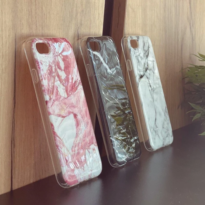 Wozinsky Marble żelowe etui pokrowiec marmur Xiaomi Mi Note 10 Lite czarny - obrazek 8