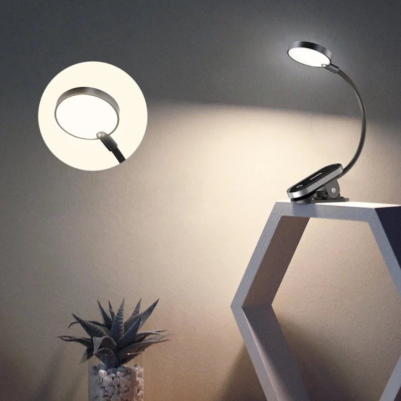 Baseus mini lampka lampa LED z klipsem szary (DGRAD-0G) - obrazek 12