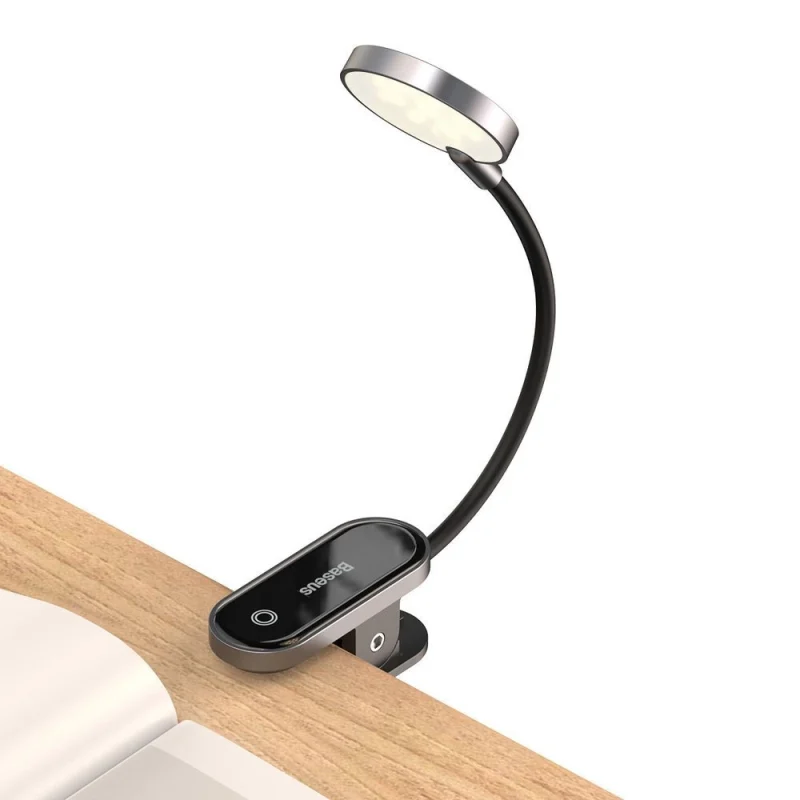 Baseus mini lampka lampa LED z klipsem szary (DGRAD-0G) - obrazek 2