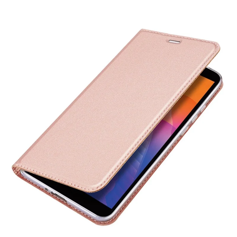 DUX DUCIS Skin Pro kabura etui pokrowiec z klapką Huawei Y5p różowy - obrazek 5