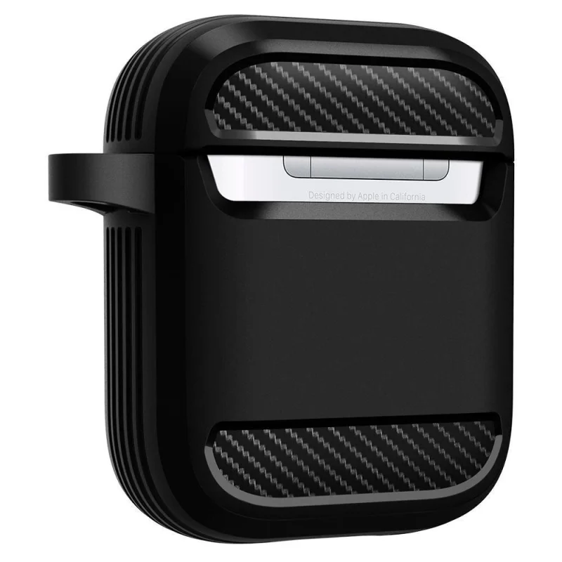 Etui Spigen Rugged Armor na Apple AirPods - czarny mat - obrazek 13