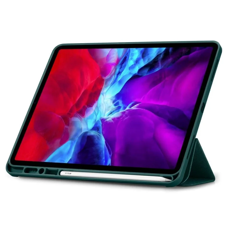 Etui Spigen Urban Fit na iPad Pro 11'' 2020 / 2021 / 2022 - ciemnozielone - obrazek 3