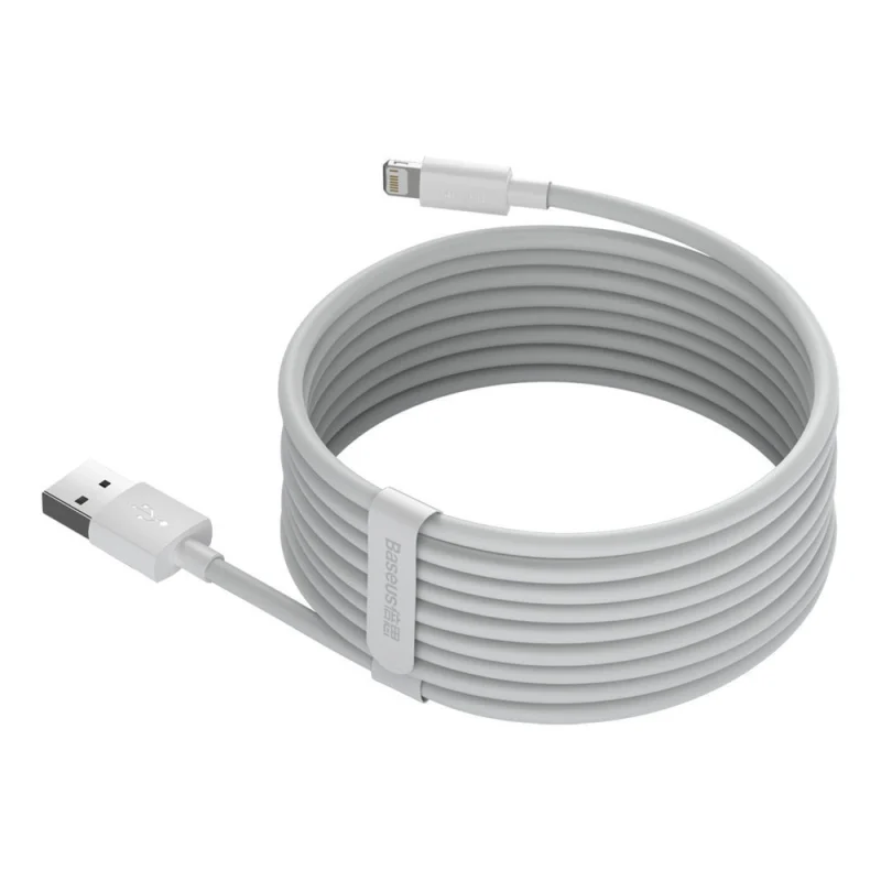 Baseus 2x kabel USB - Lightning szybkie ładowanie Power Delivery 1,5 m biały (TZCALZJ-02) - obrazek 6