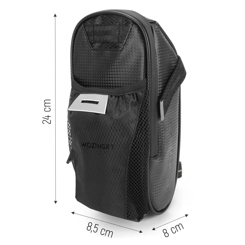 Wozinsky torba rowerowa pod siodełko 1,5 l czarny (WBB20BK) - obrazek 4