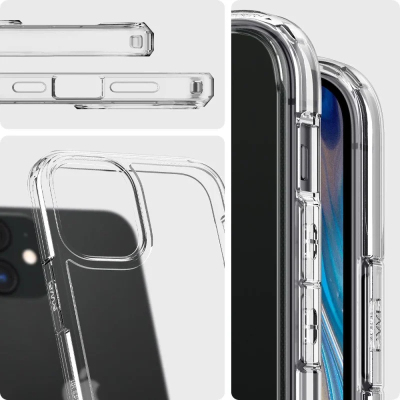 Etui Spigen Ultra Hybrid na iPhone 12 mini - przezroczyste - obrazek 9