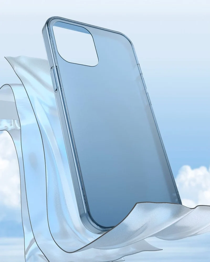 Baseus Frosted Glass Case Sztywne etui z elastyczną ramką iPhone 12 Pro Max Biały (WIAPIPH67N-WS02) - obrazek 8