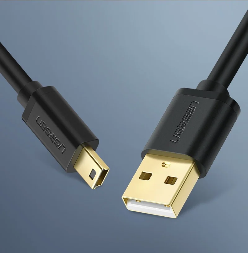 Ugreen kabel przewód USB - mini USB 480 Mbps 1,5 m czarny (US132 10385) - obrazek 14