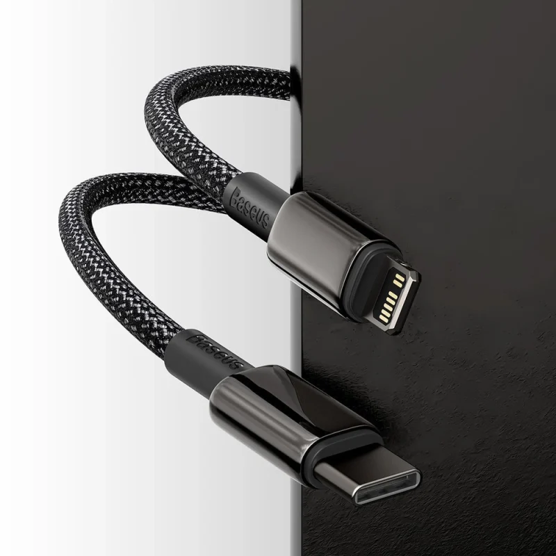 Kabel Baseus CATLWJ-A01 Lightning - USB-C PD 20W 480Mb/s 2m - czarny - obrazek 10