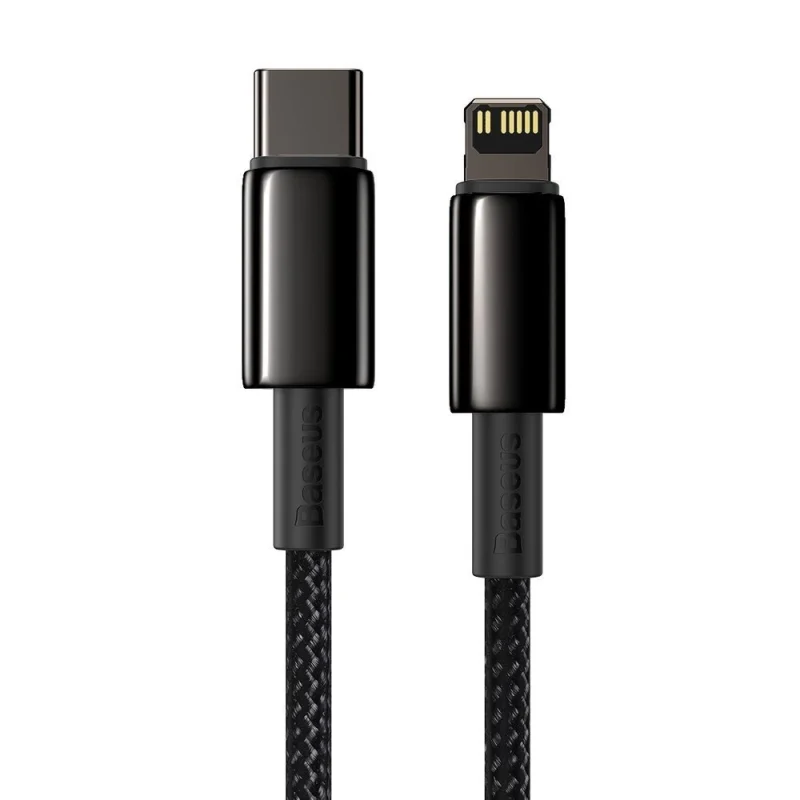 Kabel Baseus CATLWJ-A01 Lightning - USB-C PD 20W 480Mb/s 2m - czarny - obrazek 7