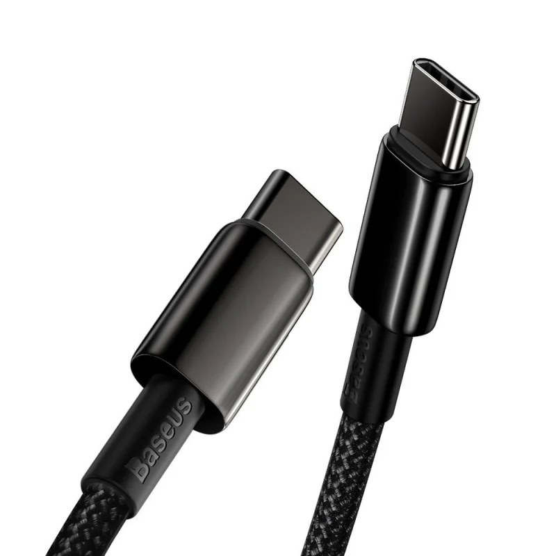 Kabel Baseus CATWJ-A01 USB-C - USB-C PD QC 100W 5A 480Mb/s 2m - czarny - obrazek 7