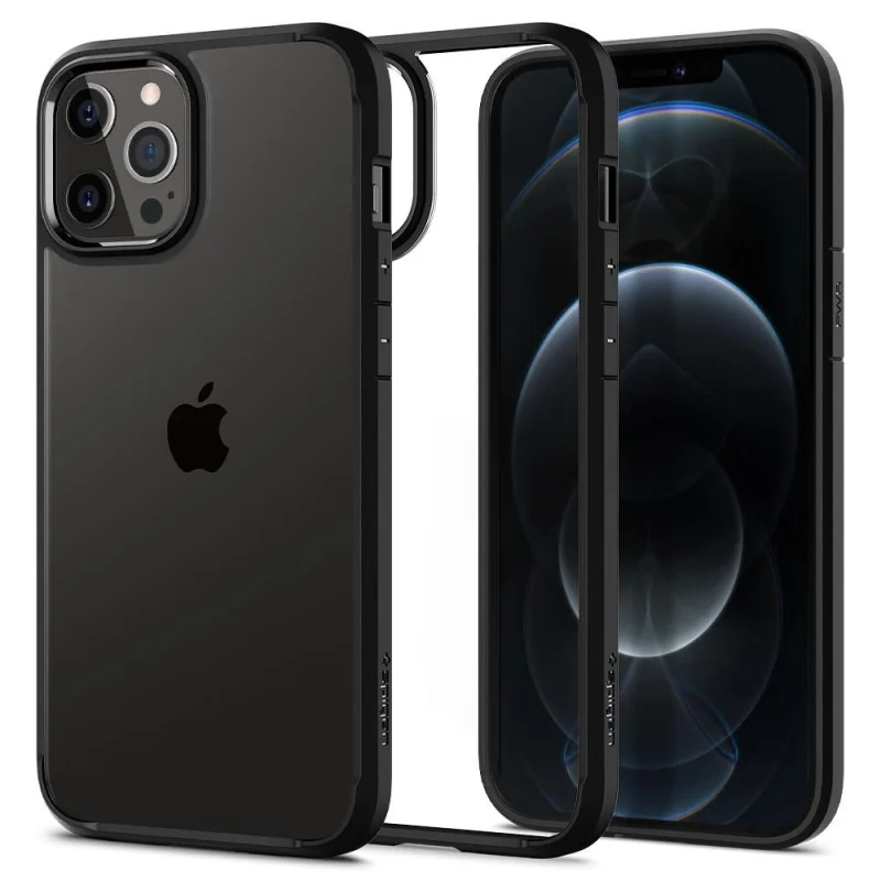 Etui Spigen Ultra Hybrid na iPhone 12 / iPhone 12 Pro - czarny mat