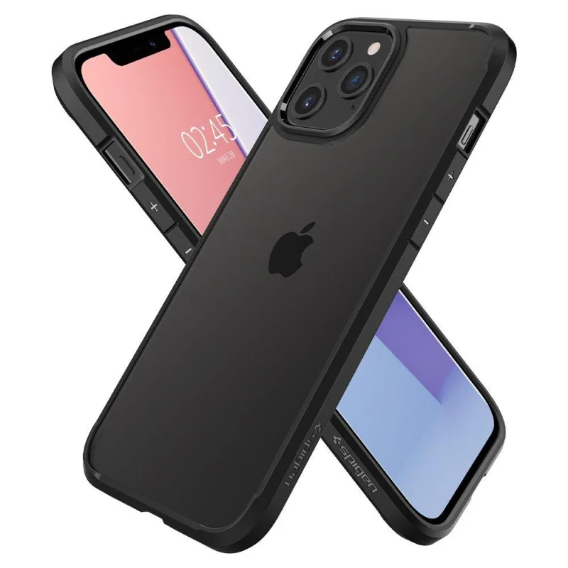 Etui Spigen Ultra Hybrid na iPhone 12 / iPhone 12 Pro - czarny mat - obrazek 7