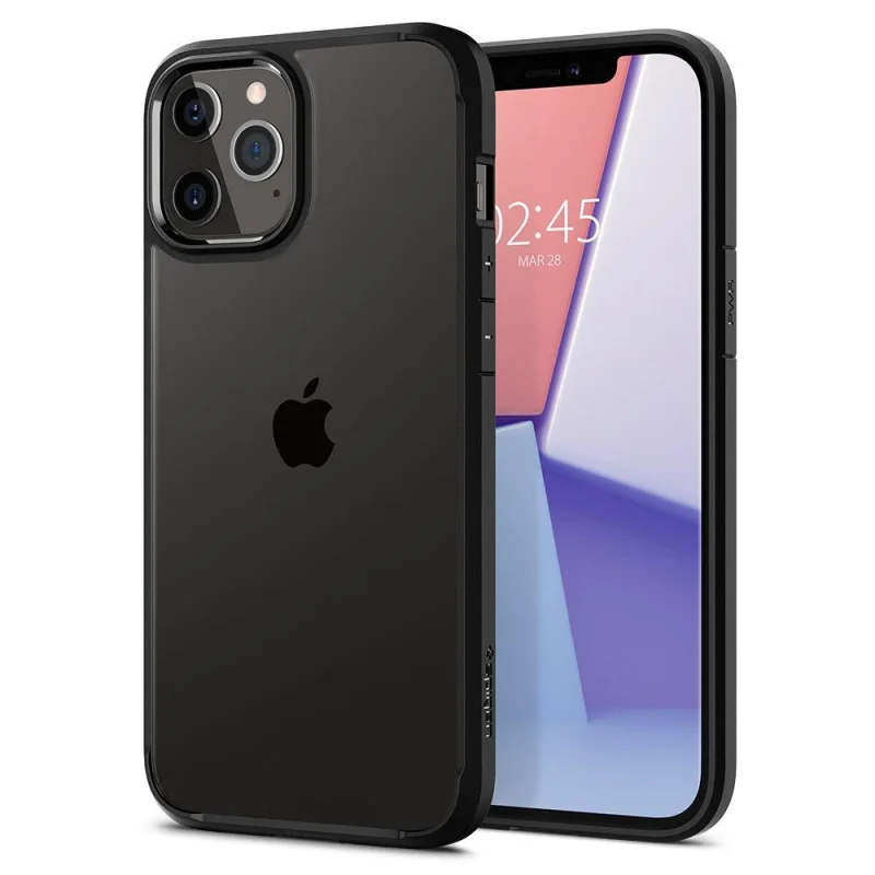 Etui Spigen Ultra Hybrid na iPhone 12 / iPhone 12 Pro - czarny mat - obrazek 9