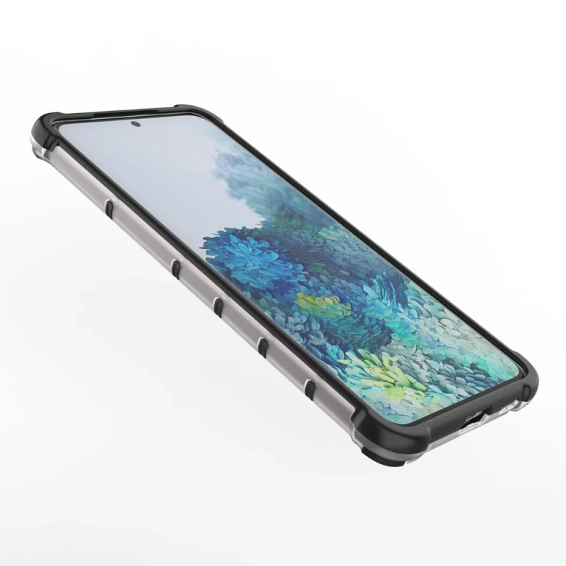 Honeycomb etui pancerny pokrowiec z żelową ramką Samsung Galaxy S21+ 5G (S21 Plus 5G) czarny - obrazek 10