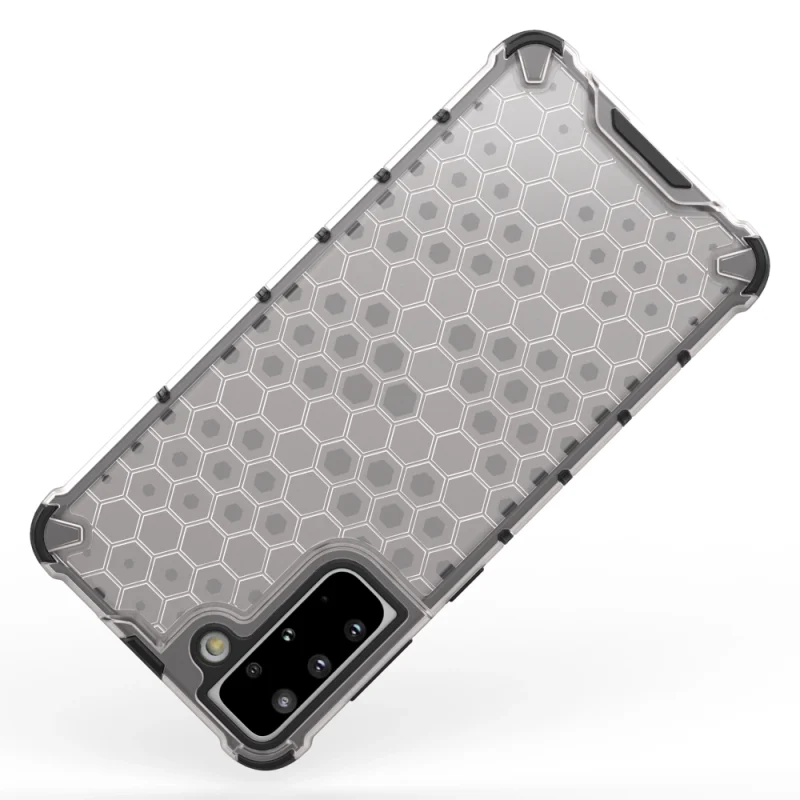 Honeycomb etui pancerny pokrowiec z żelową ramką Samsung Galaxy S21+ 5G (S21 Plus 5G) czarny - obrazek 6