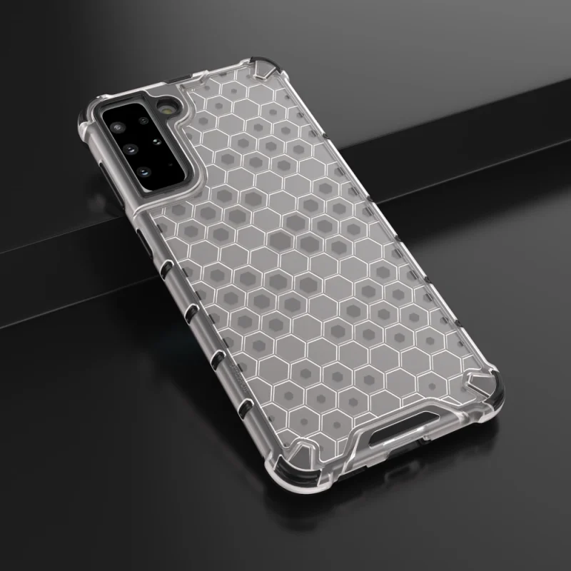 Honeycomb etui pancerny pokrowiec z żelową ramką Samsung Galaxy S21+ 5G (S21 Plus 5G) przezroczysty - obrazek 14