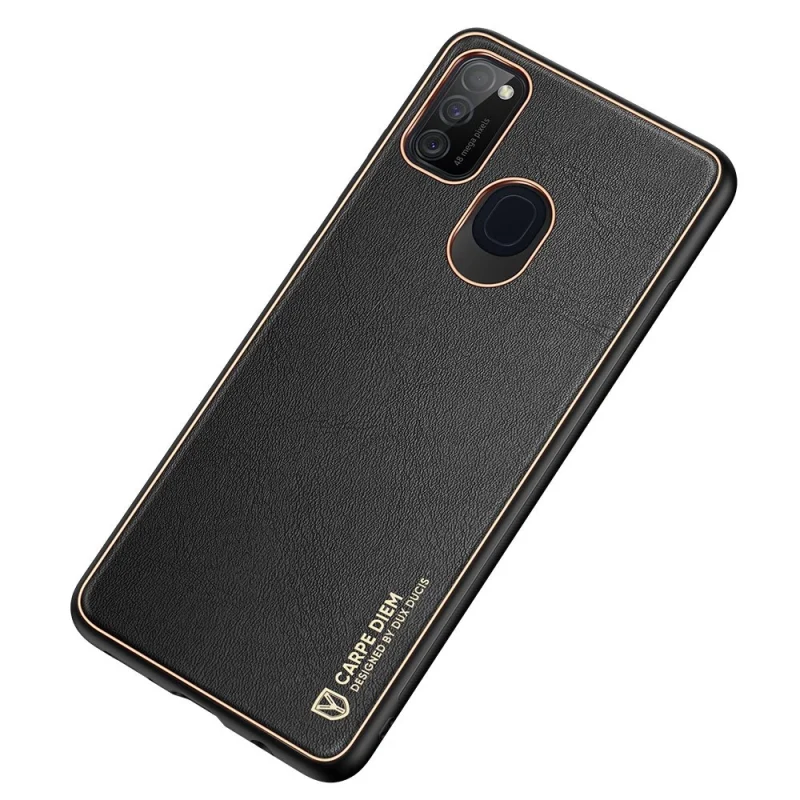 Dux Ducis Yolo eleganckie etui pokrowiec ze skóry ekologicznej Samsung Galaxy M30s czarny - obrazek 4