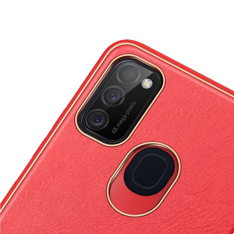 Dux Ducis Yolo eleganckie etui pokrowiec ze skóry ekologicznej Samsung Galaxy M30s czerwony - obrazek 6