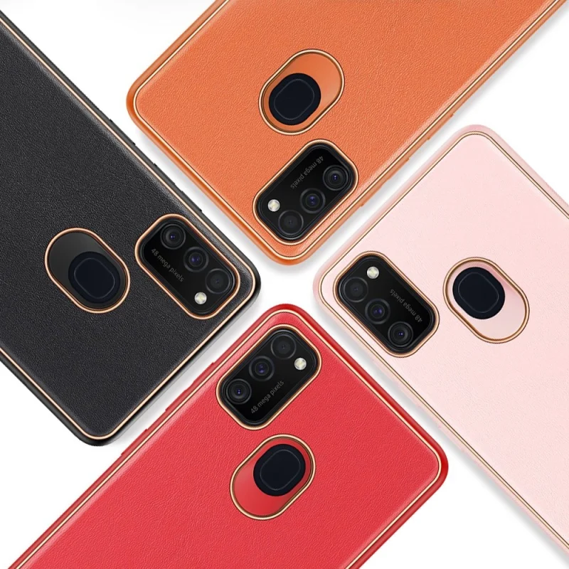 Dux Ducis Yolo eleganckie etui pokrowiec ze skóry ekologicznej Samsung Galaxy M30s różowy - obrazek 13