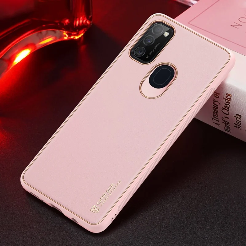 Dux Ducis Yolo eleganckie etui pokrowiec ze skóry ekologicznej Samsung Galaxy M30s różowy - obrazek 14