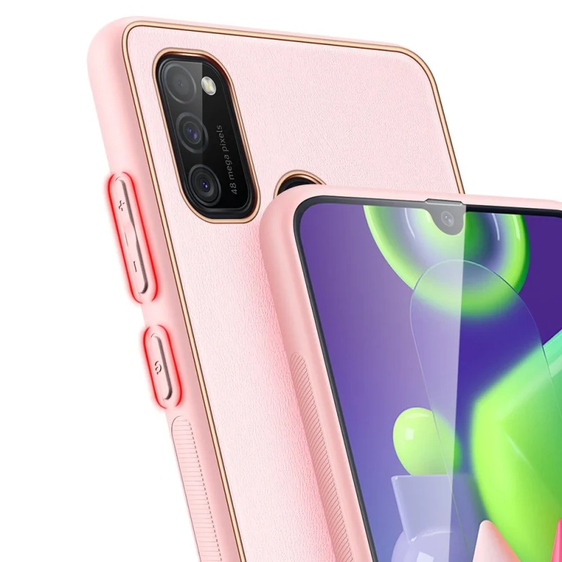 Dux Ducis Yolo eleganckie etui pokrowiec ze skóry ekologicznej Samsung Galaxy M30s różowy - obrazek 6