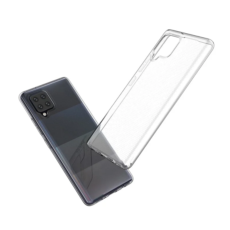 Żelowy pokrowiec etui Ultra Clear 0.5mm Samsung Galaxy A12 / Galaxy M12 przezroczysty - obrazek 6