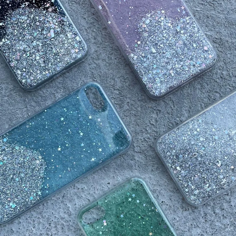 Wozinsky Star Glitter błyszczące etui pokrowiec z brokatem Samsung Galaxy S21+ 5G (S21 Plus 5G) czarny - obrazek 7