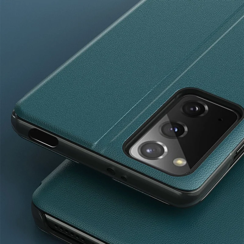 Eco Leather View Case elegancki futerał etui z klapką i funkcją podstawki Xiaomi Poco M3 / Xiaomi Redmi 9T czarny - obrazek 6