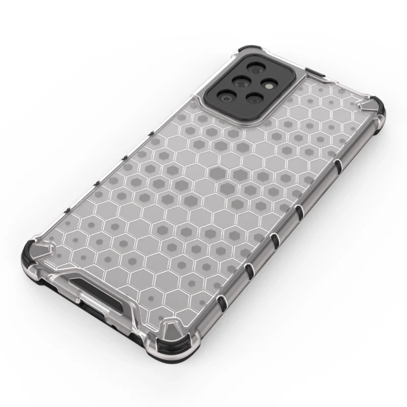 Honeycomb etui pancerny pokrowiec z żelową ramką Samsung Galaxy A72 4G czarny - obrazek 4