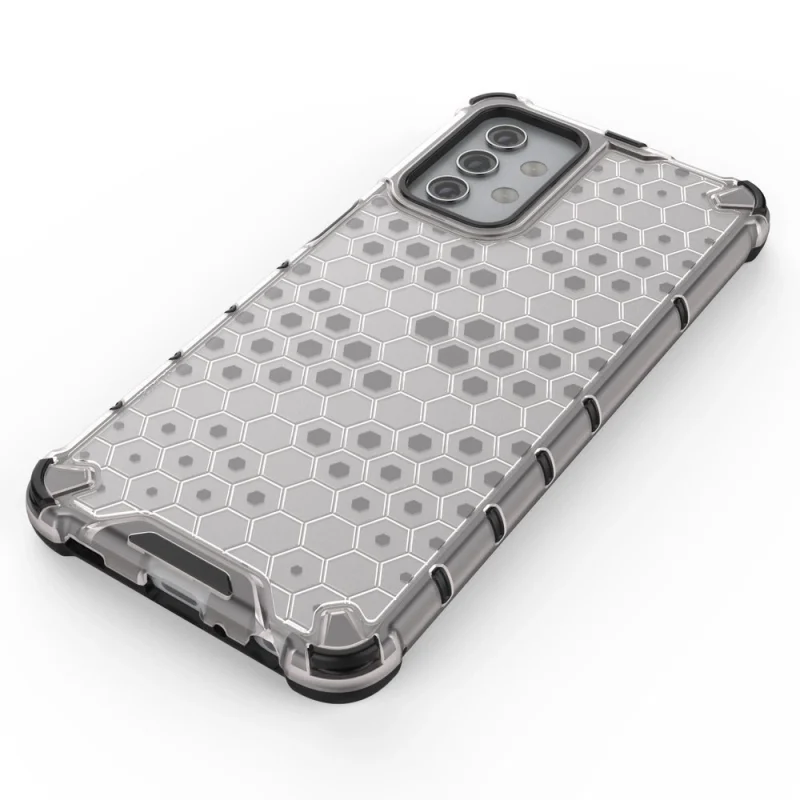 Honeycomb etui pancerny pokrowiec z żelową ramką Samsung Galaxy A32 5G zielony - obrazek 7