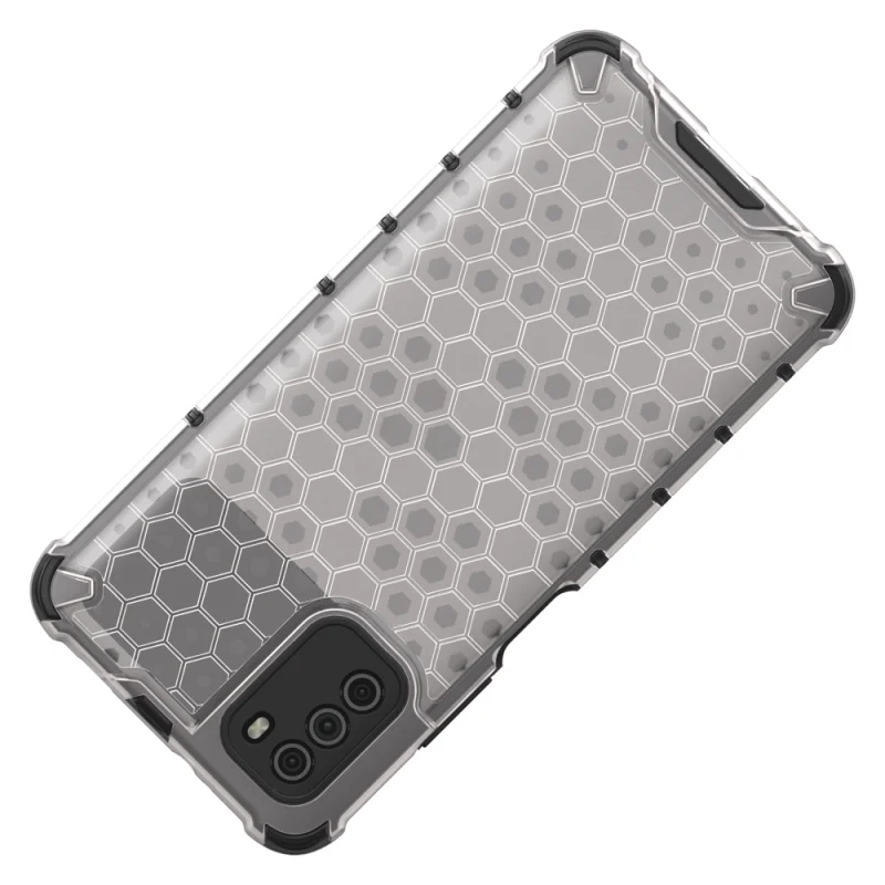 Honeycomb etui pancerny pokrowiec z żelową ramką Xiaomi Poco M3 przezroczysty - obrazek 6