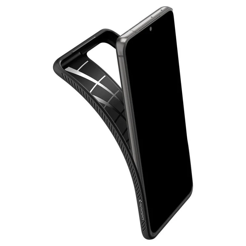 Etui Spigen Liquid Air na Samsung Galaxy S21 Ultra - czarny mat - obrazek 7