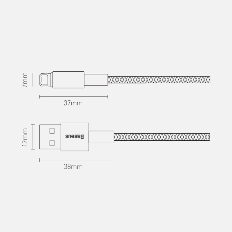 Baseus Tungsten kabel USB - Lightning 2,4 A 2 m czarny (CALWJ-A01) - obrazek 16