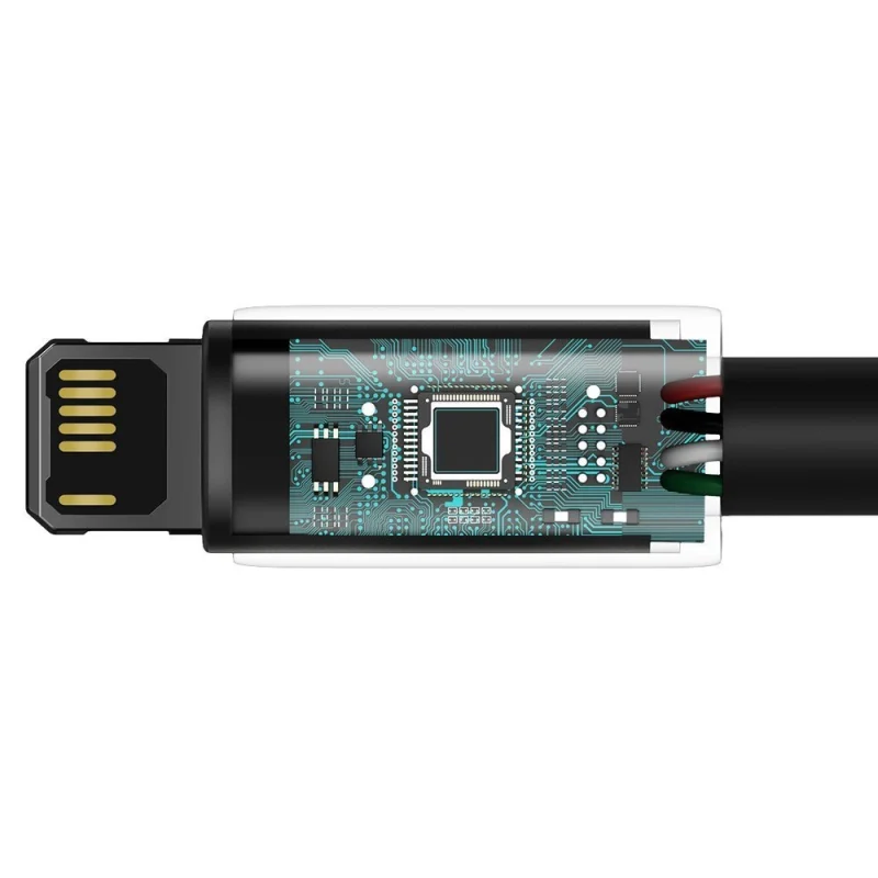 Baseus Tungsten kabel USB - Lightning 2,4 A 2 m czarny (CALWJ-A01) - obrazek 8