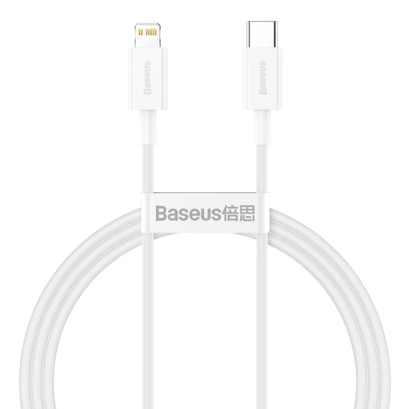 Kabel Baseus Superior Series USB-C / Lightning PD 20W 1 m - biały