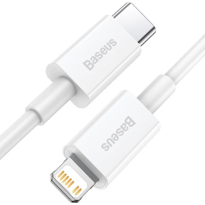 Kabel Baseus Superior Series USB-C / Lightning PD 20W 1 m - biały - obrazek 2