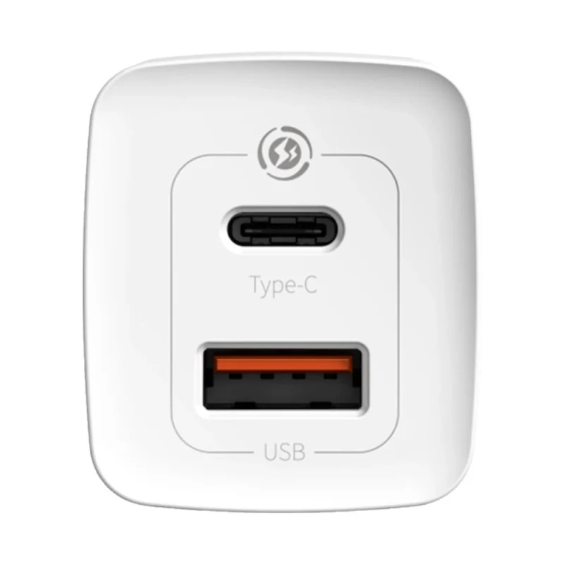 Baseus GaN2 Lite szybka ładowarka sieciowa 65W USB / USB Typ C Quick Charge 3.0 Power Delivery (azotek galu) biały (CCGAN2L-B02) - obrazek 4