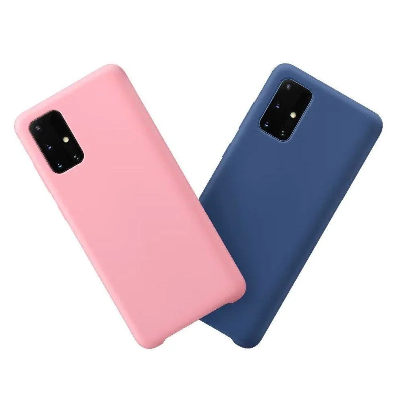 Silicone Case elastyczne silikonowe etui pokrowiec Samsung Galaxy S21+ 5G (S21 Plus 5G) czerwony - obrazek 3