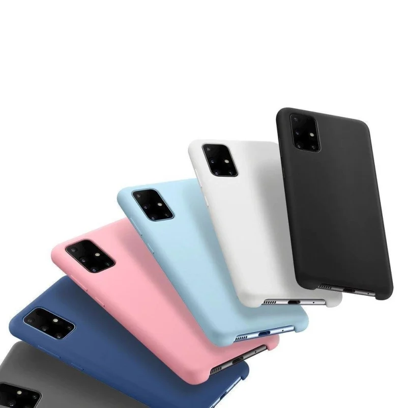 Silicone Case elastyczne silikonowe etui pokrowiec Samsung Galaxy A72 4G różowy - obrazek 4