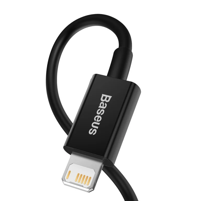 Baseus Superior kabel USB - Lightning 2,4 A 1 m czarny (CALYS-A01) - obrazek 3