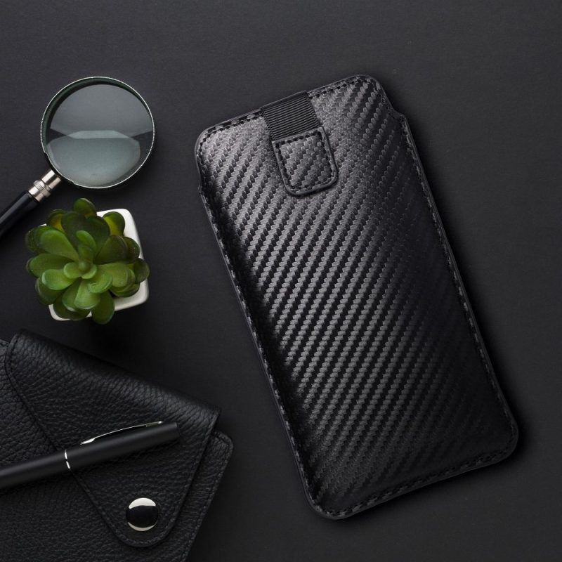 Futerał uniwersalny / wsuwka POCKET Carbon - Model 17 - do SAMSUNG A02s / A03s / A05 / A05s / A12 / A15 / A21s / A25 / A32 5G XIAOMI Redmi 9A / 9AT / 9c / Note 10 PRO / Mi11 OPPO A52 / A72 / A92 REALME 7i - obrazek 9