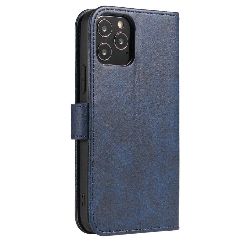 Magnet Case elegancki futerał etui pokrowiec z klapką i funkcją podstawki Samsung Galaxy A02s EU niebieski - obrazek 3