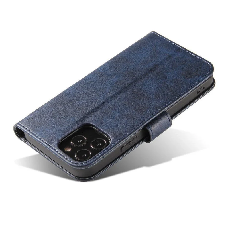 Magnet Case elegancki futerał etui pokrowiec z klapką i funkcją podstawki Samsung Galaxy A02s EU niebieski - obrazek 5