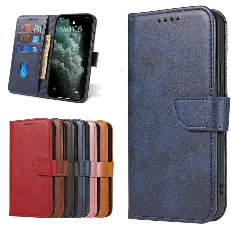 Magnet Case elegancki futerał etui pokrowiec z klapką i funkcją podstawki Samsung Galaxy A02s EU niebieski - obrazek 9