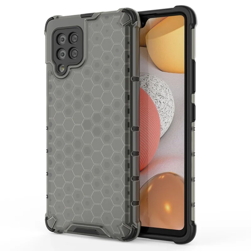 Honeycomb etui pancerny pokrowiec z żelową ramką Samsung Galaxy A42 5G czarny