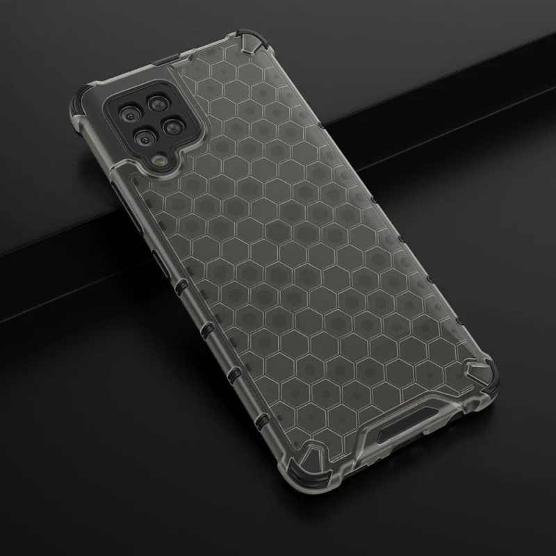 Honeycomb etui pancerny pokrowiec z żelową ramką Samsung Galaxy A42 5G czarny - obrazek 4