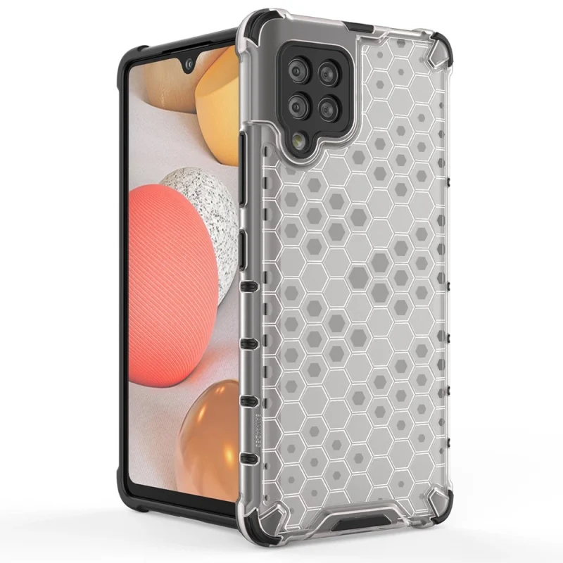 Honeycomb etui pancerny pokrowiec z żelową ramką Samsung Galaxy A42 5G czarny - obrazek 5