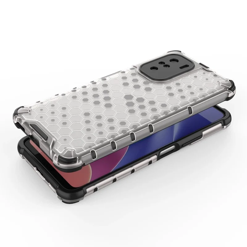 Honeycomb etui pancerny pokrowiec z żelową ramką Xiaomi Redmi K40 Pro+ / K40 Pro / K40 / Poco F3 czarny - obrazek 6